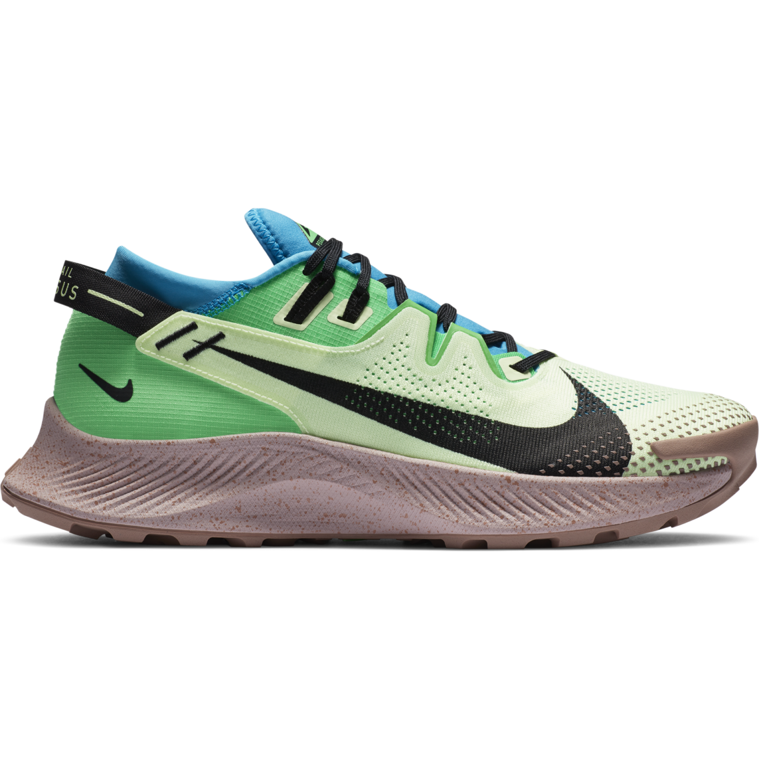 Nike Men's Pegasus Trail 2 - Barely Volt Black Laser Blue - Running Bath