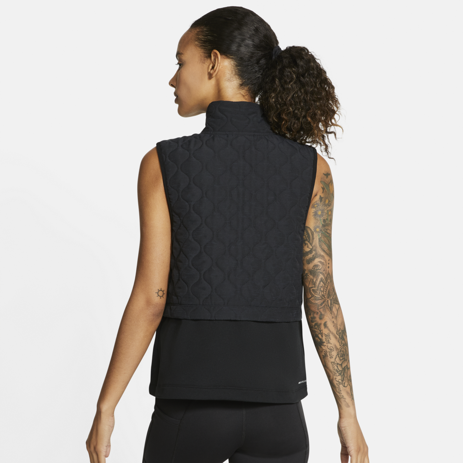 Nike Women's Aerolayer Running Vest - Black/Reflective Silver - Running ...