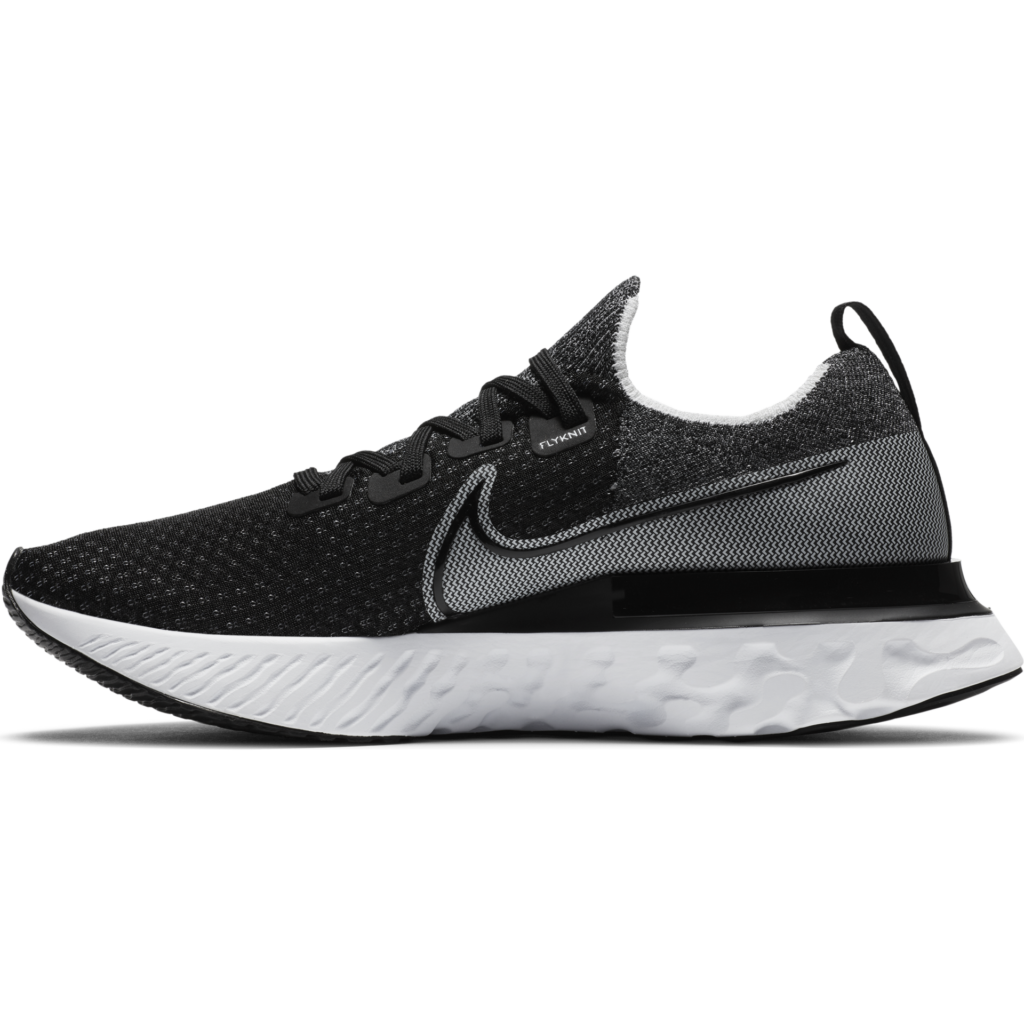 Nike Men's React Infinity Run Flyknit - Black/Black-White - Running Bath