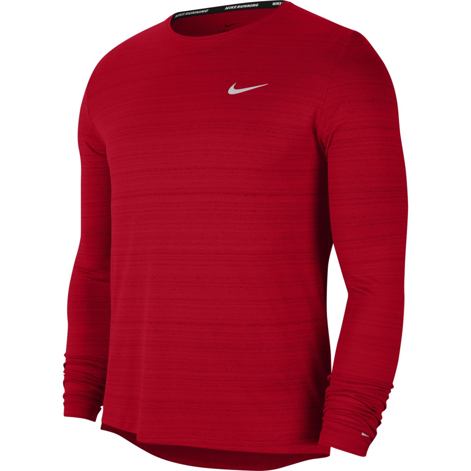 Nike Men’s Miler Long Sleeve Top – University Red/Reflective Silver ...