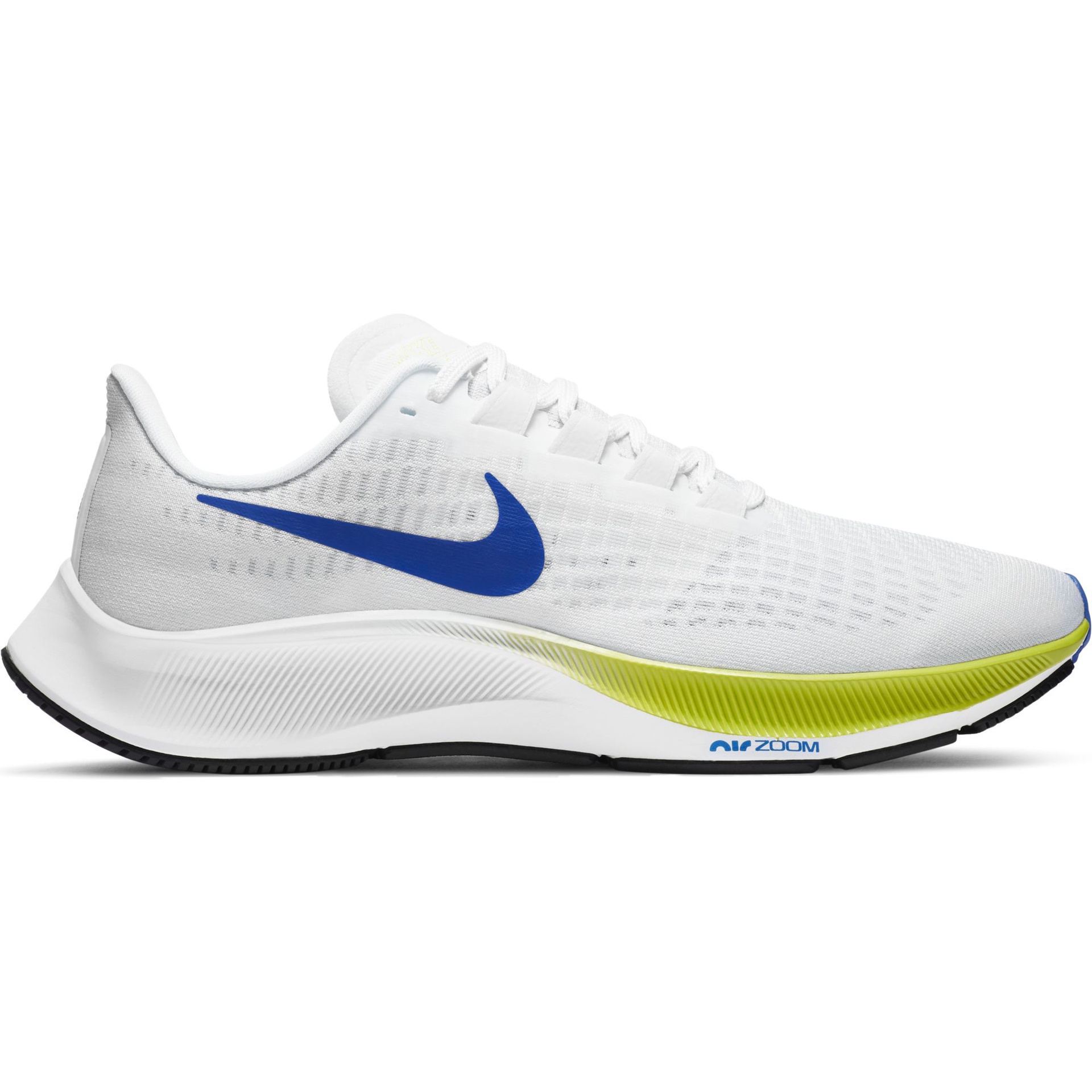 Nike Men’s Air Zoom Pegasus 37 – White/Racer Blue-Cyber-Black – Running ...