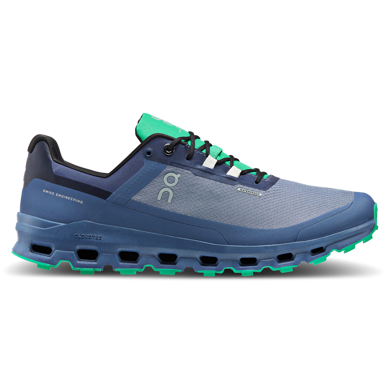 On Running Men's Cloudvista Waterproof - Metal/Denim - Running Bath