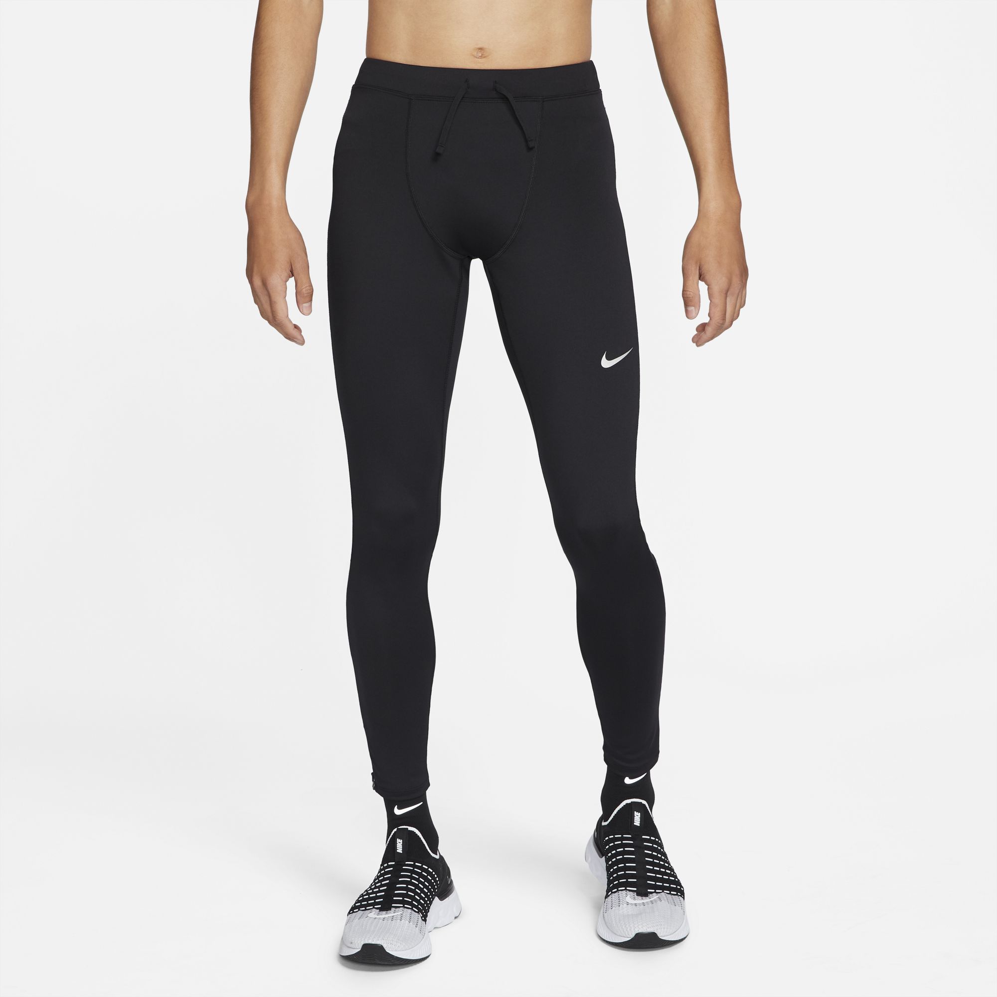 Nike Men's Challenger Running Leggings - Black/Reflective Silver