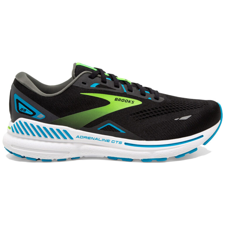 Brooks Men's Adrenaline GTS 23 - Black/Hawaiian Ocean/Green - Running Bath