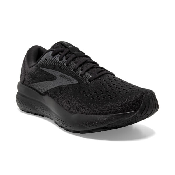 Brooks Men's Ghost 16 Wide - Black/Black/Ebony - Image 3