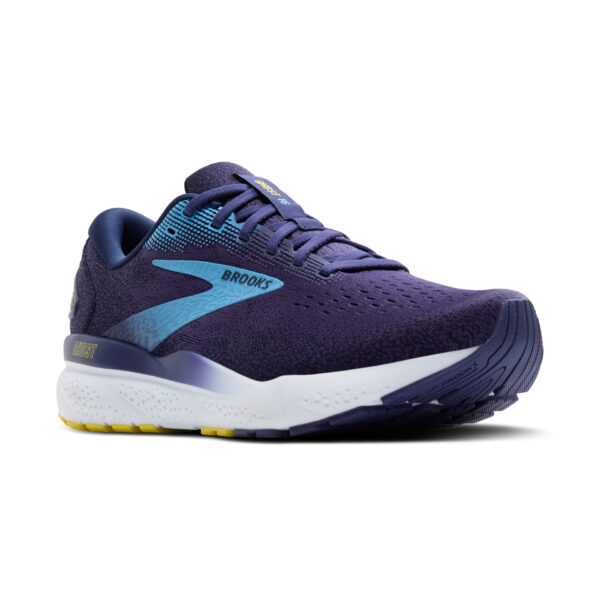 Brooks Men's Ghost 16 - Blue/Bonnie Blue/Yellow - Image 3