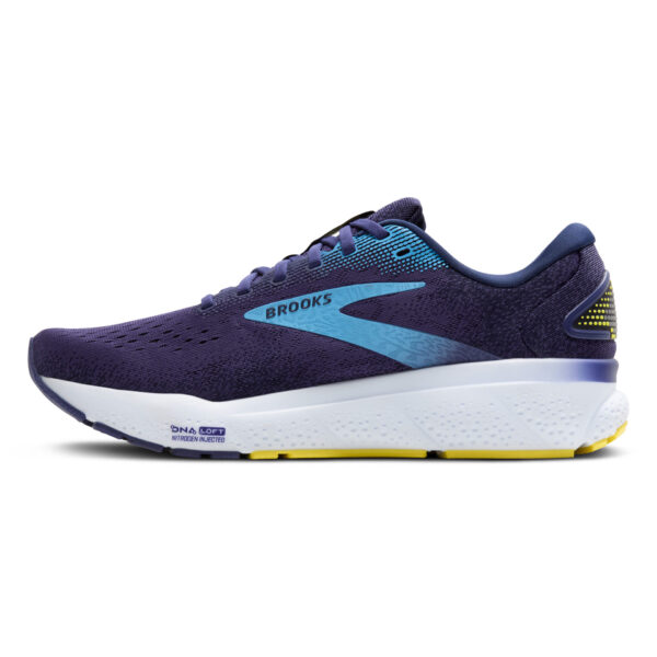 Brooks Men's Ghost 16 - Blue/Bonnie Blue/Yellow - Image 2