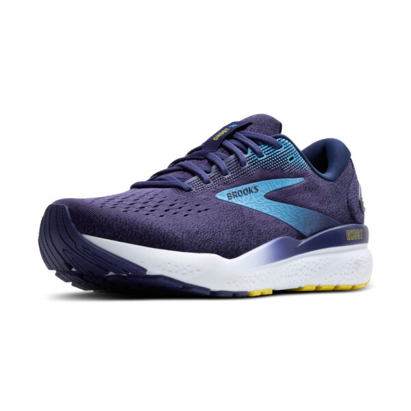 Brooks Men's Ghost 16 - Blue/Bonnie Blue/Yellow - Image 4