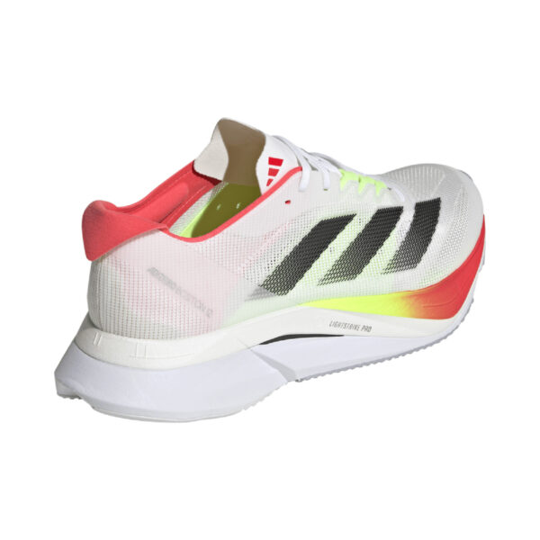 Adidas Men's Adizero Boston 12 - Cloud White/Core Black/Lucid Red - Image 4