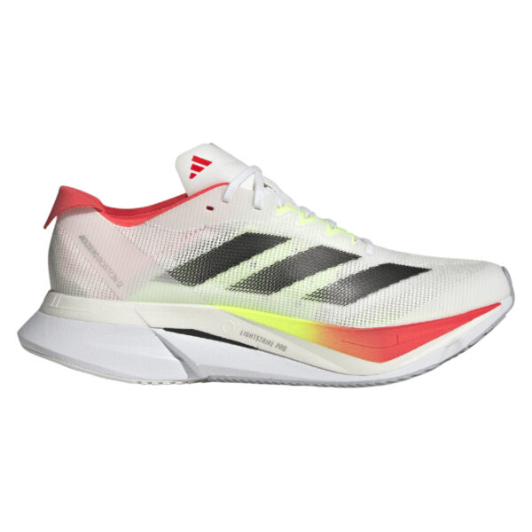 Adidas Women's Adizero Boston 12 - Cloud White/Core Black/Lucid Red