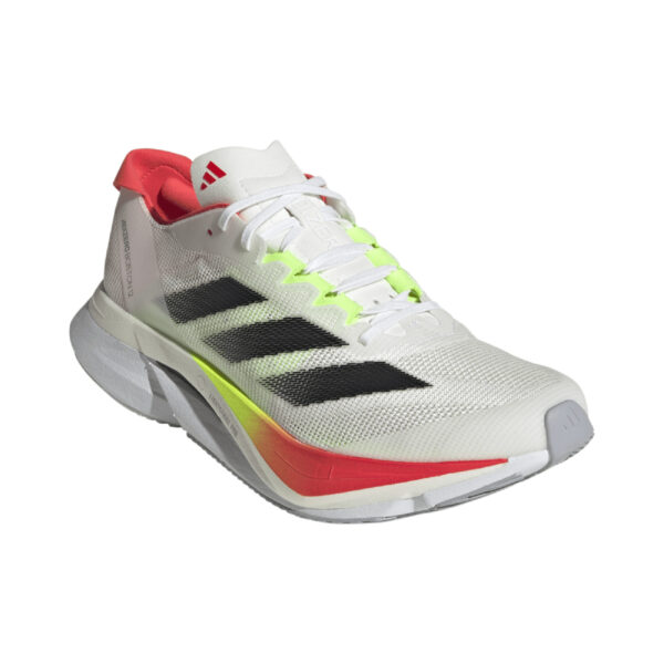 Adidas Women's Adizero Boston 12 - Cloud White/Core Black/Lucid Red - Image 3