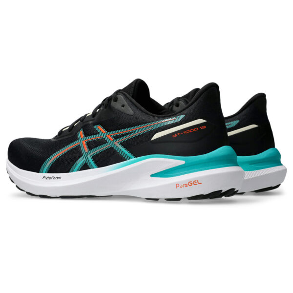 Asics Men's GT-1000 13 - Black/Wave Teal - Image 4