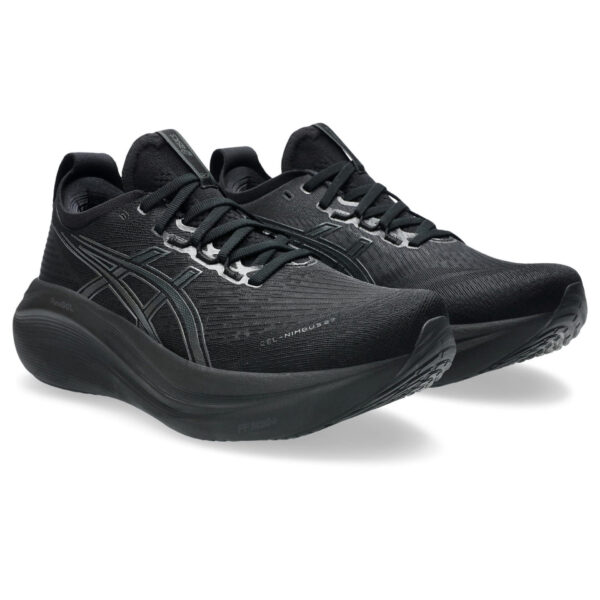 Asics Men's Gel-Nimbus 27 - Black/Graphite Grey - Image 3