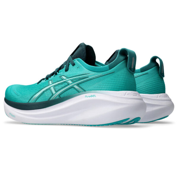 Asics Men's Gel-Nimbus 27 - Wave Teal/Saxon Green - Image 4