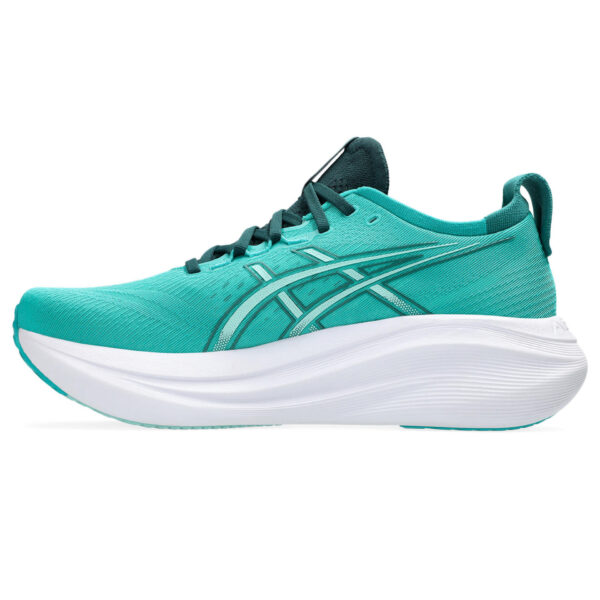 Asics Men's Gel-Nimbus 27 - Wave Teal/Saxon Green - Image 2