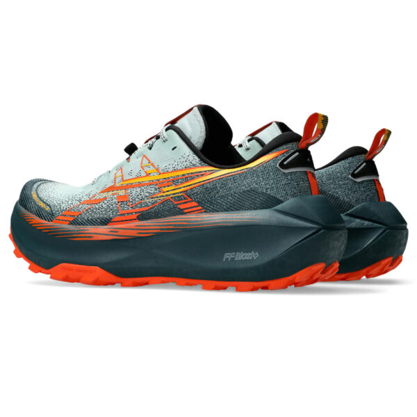 Asics Men's Trabuco Max 4 - Cold Moss/Nova Orange - Image 4