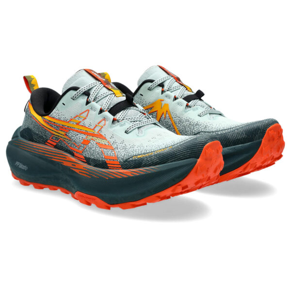 Asics Men's Trabuco Max 4 - Cold Moss/Nova Orange - Image 3