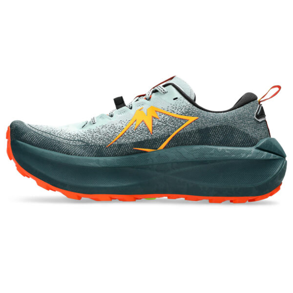 Asics Men's Trabuco Max 4 - Cold Moss/Nova Orange - Image 2