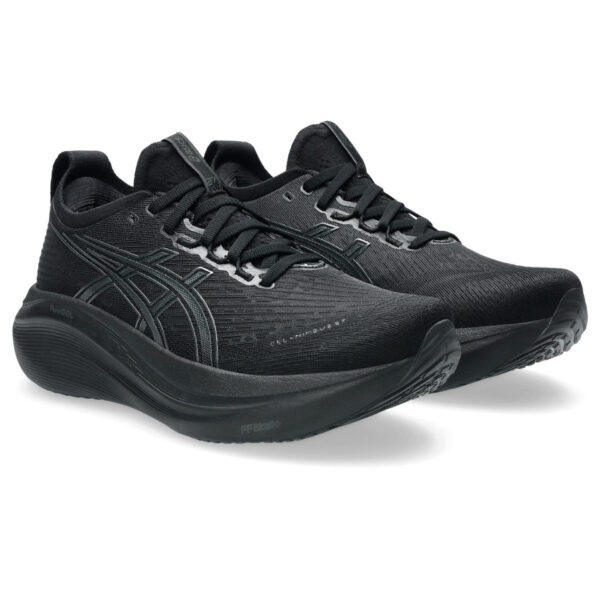 Asics Women's Gel-Nimbus 27 - Black/Graphite Grey - Image 3