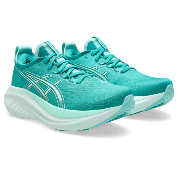 Asics Women's Gel-Nimbus 27 - Wave Teal/Illuminate Mint - Image 3