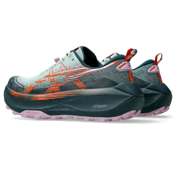 Asics Women's Trabuco Max 4 - Cold Moss/Nova Orange - Image 4