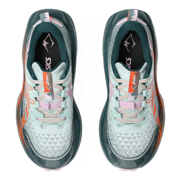 Asics Women's Trabuco Max 4 - Cold Moss/Nova Orange - Image 5