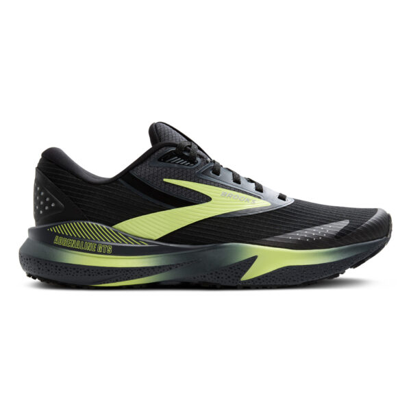 Brooks Men's Adrenaline GTS 24 Weatherized - Black/Ebony/New Yellow