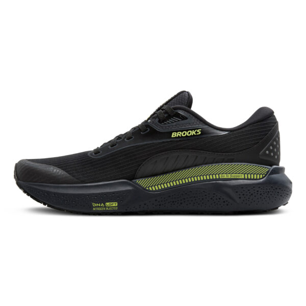 Brooks Men's Adrenaline GTS 24 Weatherized - Black/Ebony/New Yellow - Image 2