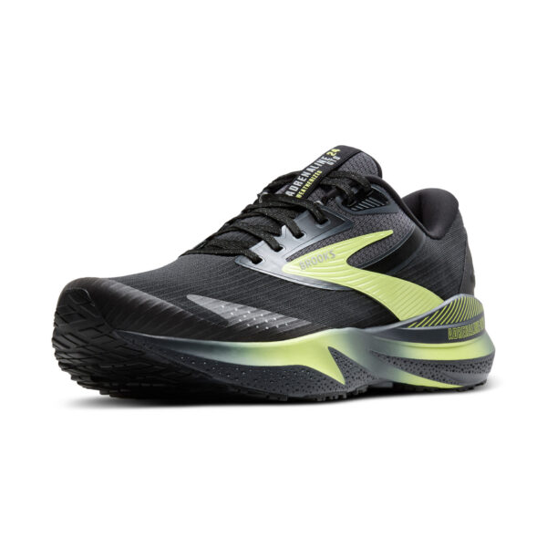 Brooks Men's Adrenaline GTS 24 Weatherized - Black/Ebony/New Yellow - Image 4