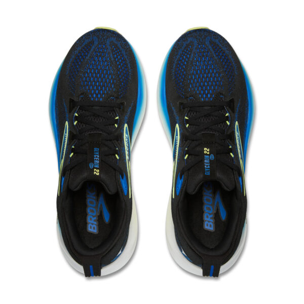 Brooks Men's Glycerin 22 - Black/Cobalt/Neo Yellow - Image 5