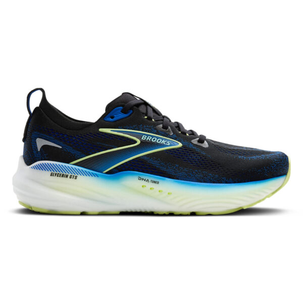 Brooks Men's Glycerin GTS 22 - Black/Cobalt/Neo Yellow