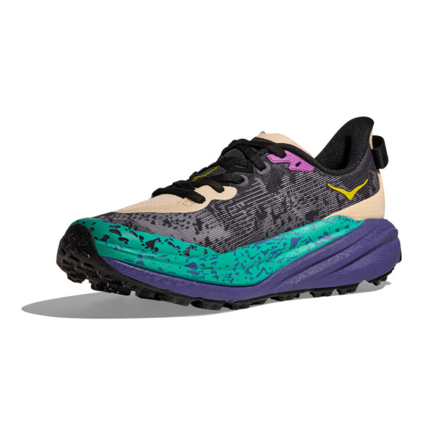 Hoka Men's Speedgoat 6 - Oatmeal/Mountain Iris - Image 4