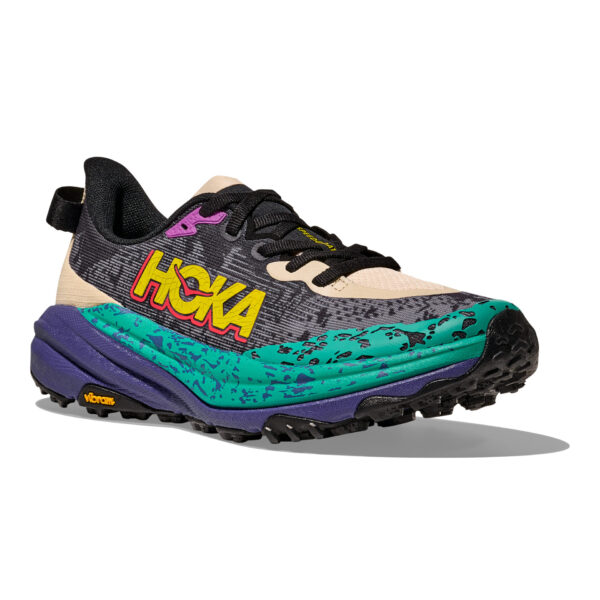 Hoka Men's Speedgoat 6 - Oatmeal/Mountain Iris - Image 3