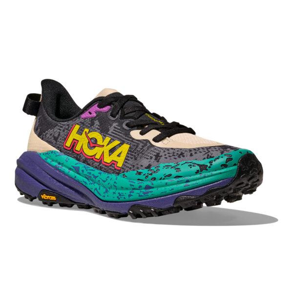 Hoka Women's Speedgoat 6 - Oatmeal/Mountain Iris - Image 3