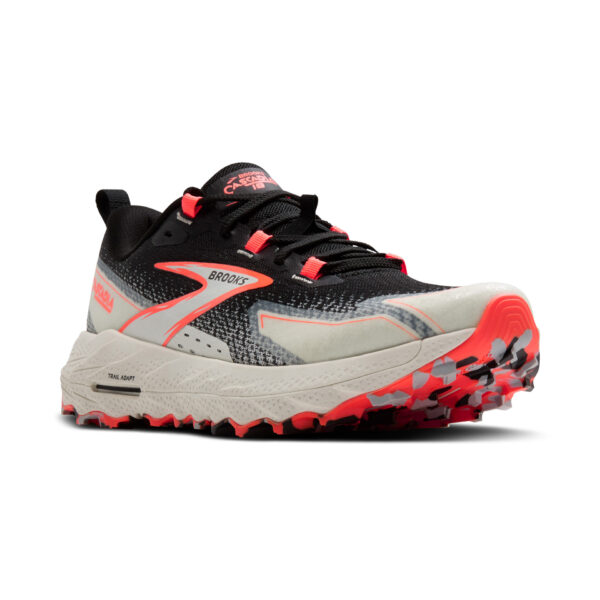 Brooks Women's Cascadia 18 - Black/Blue Wash/ Flame - Image 3