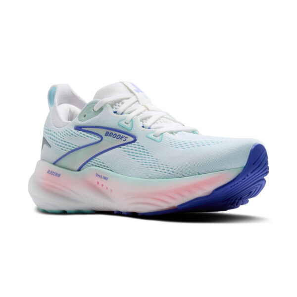 Brooks Women's Glycerin 22 - White/Limpet Shell/Amparo Blue - Image 3