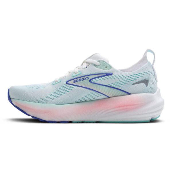 Brooks Women's Glycerin 22 - White/Limpet Shell/Amparo Blue - Image 2