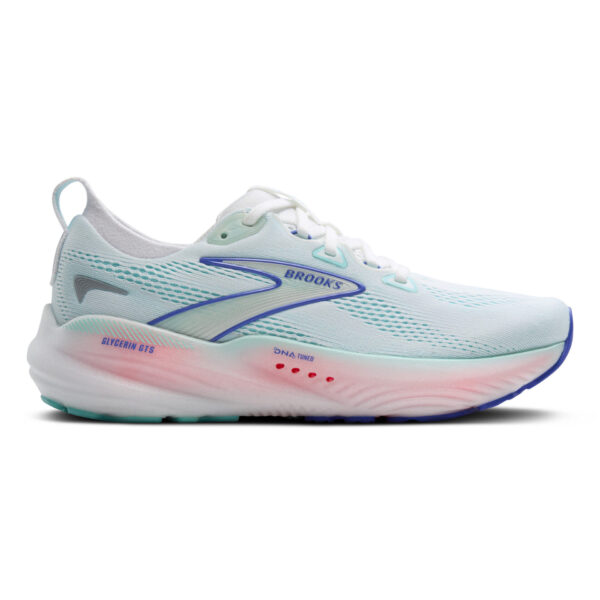 Brooks Women's Glycerin GTS 22 - White/Limpet Shell/Amparo Blue