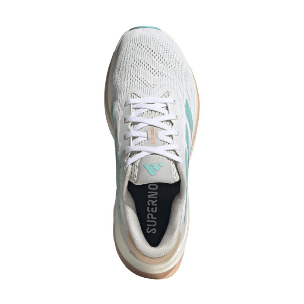 Adidas Women's Supernova Solution 2.0 - White/Ftwr White/Flash Aqua/Powder Coral - Image 5