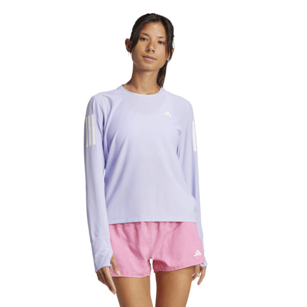 Adidas Women's Own the Run Long Sleeve Top - Violet Tone