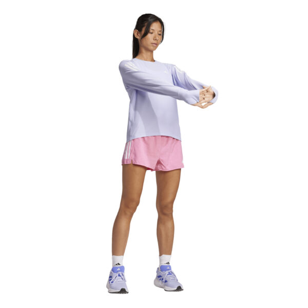 Adidas Women's Own the Run Long Sleeve Top - Violet Tone - Image 3