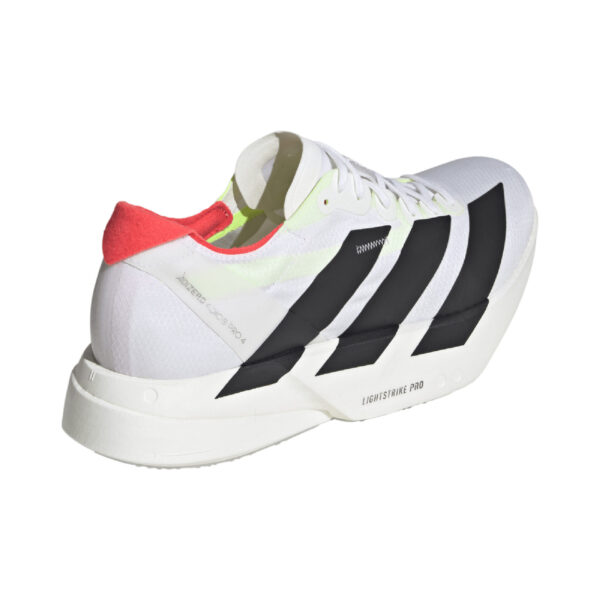 Adidas Men's Adizero Adios Pro 4 - Cloud White/Core Black/Silver Metallic - Image 4