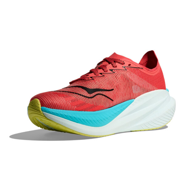 Hoka Men's Mach X 2 - Grapefruit/Electric Coral - Image 4