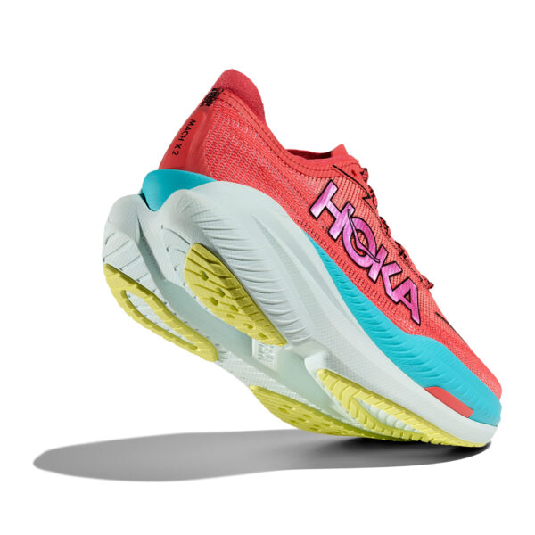 Hoka Men's Mach X 2 - Grapefruit/Electric Coral - Image 5