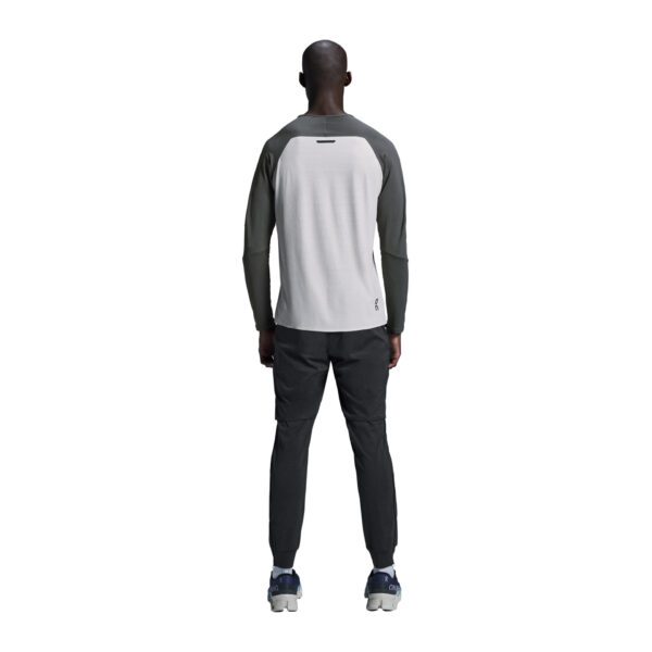 On Men's Performance Long-T - Eclipse/Silver - Image 3