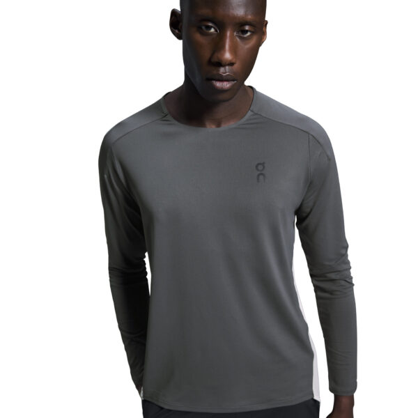 On Men's Performance Long-T - Eclipse/Silver - Image 4