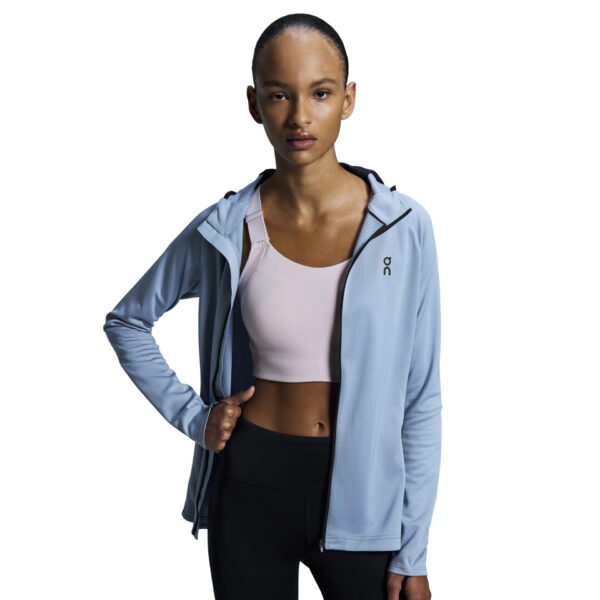 On Women's Climate Zip Hoodie - Chambray - Image 4