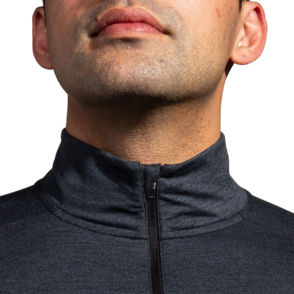 Brooks Men's  Dash 1/2 Zip 2.0 - Htr Black - Image 4