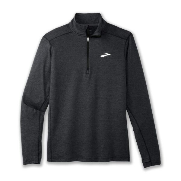 Brooks Men's  Dash 1/2 Zip 2.0 - Htr Black - Image 5