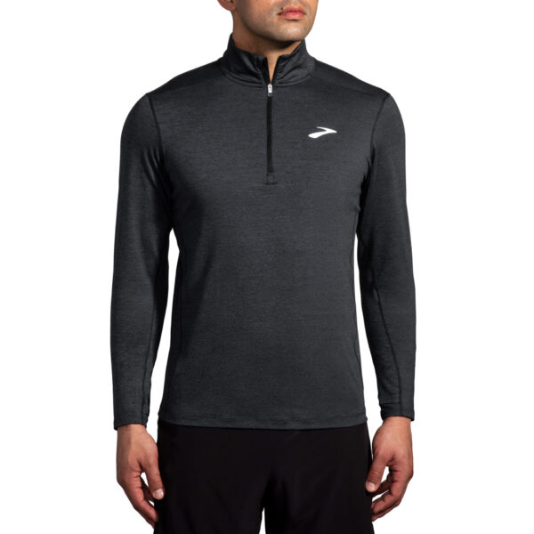 Brooks Men's  Dash 1/2 Zip 2.0 - Htr Black